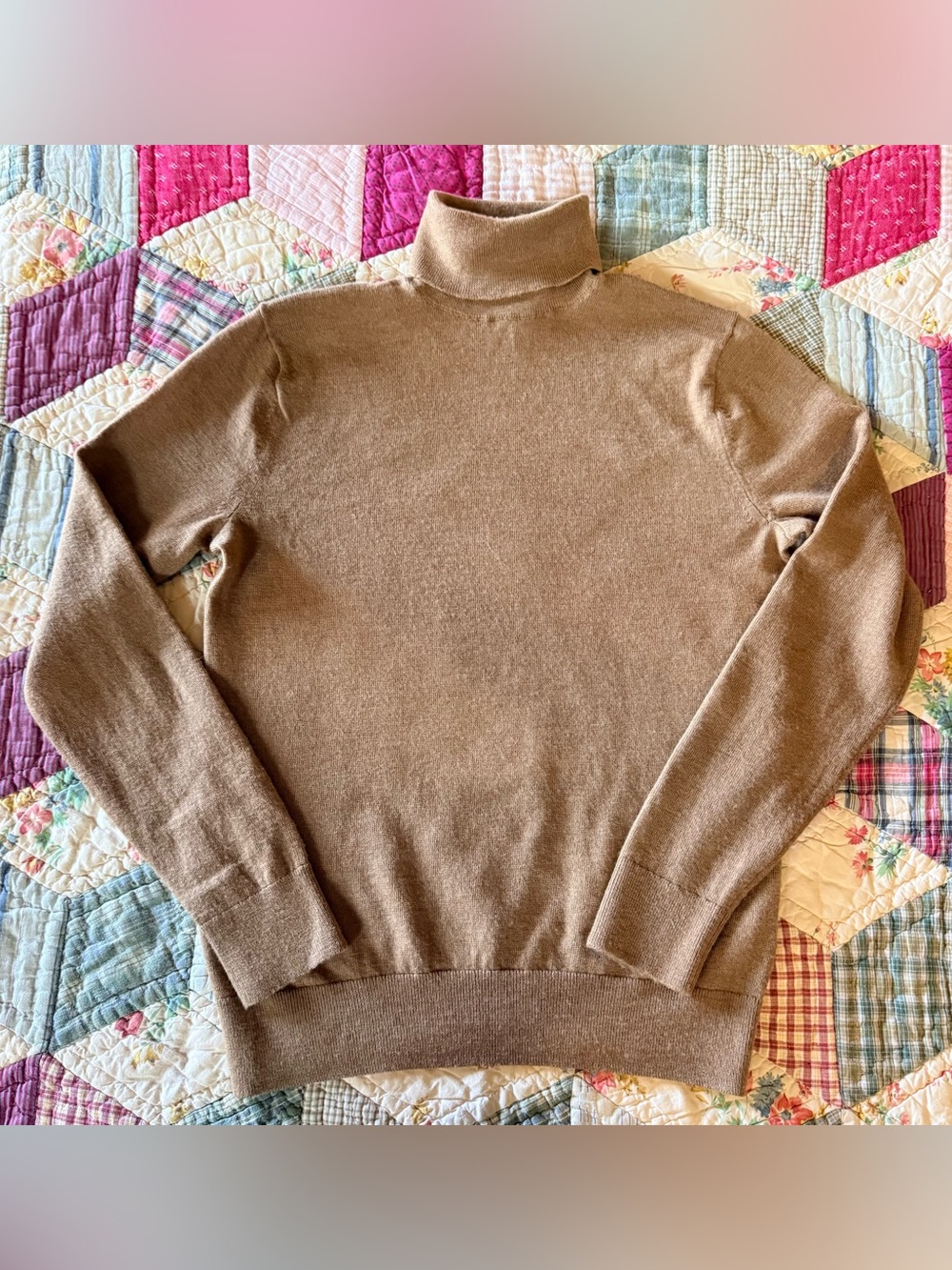 Baruffa Yarn Banana Republic Italian Merino Turtleneck Sweater Small
